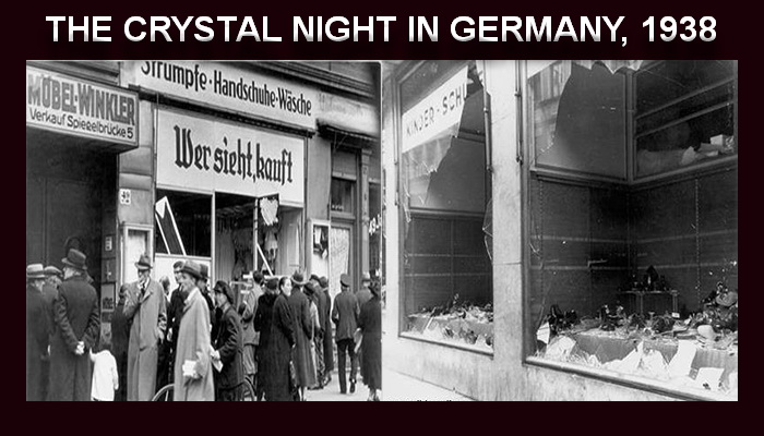 THE CRYSTAL NIGHT IN GERMANY, 1938