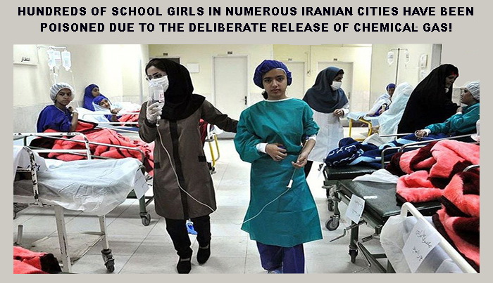 HUNDREDS OF SCHOOL GIRLS IN NUMEROUS IRANIAN CITIES HAVE BEEN POISONED DUE TO THE DELIBERATE RELEASE OF CHEMICAL GAS!